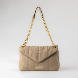 Cartera de Hombro Vitta Canva beige Humana