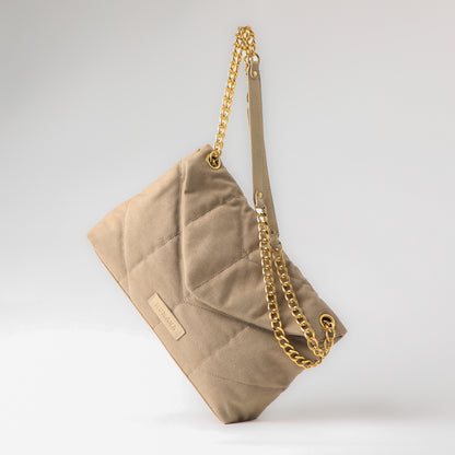 Cartera de Hombro Vitta Canva beige Humana