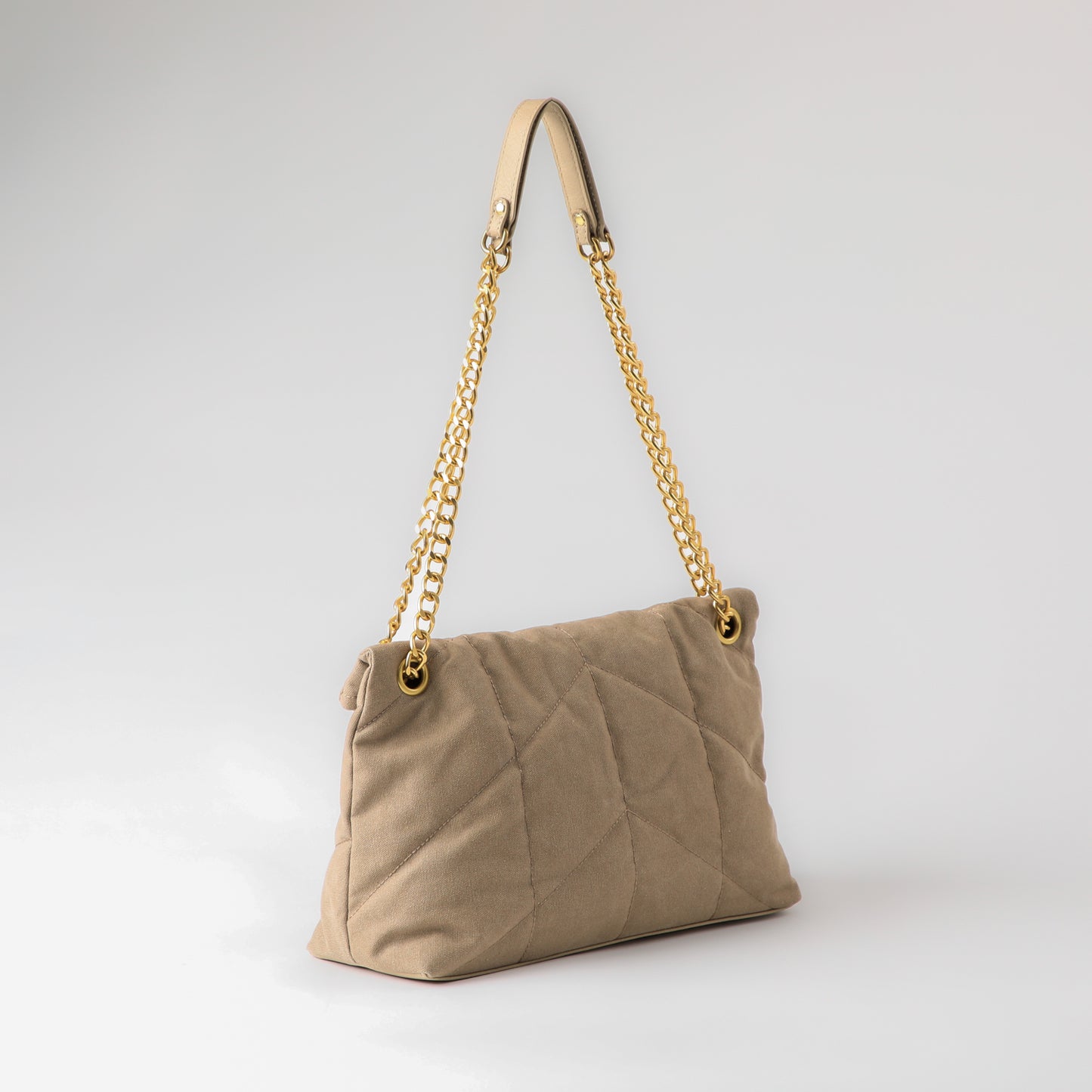 Cartera de Hombro Vitta Canva beige Humana