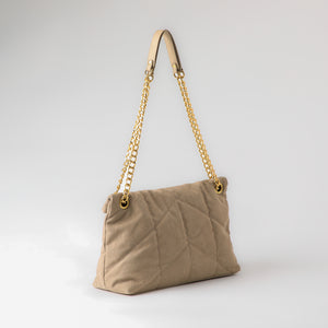 Cartera de Hombro Vitta Canva beige Humana
