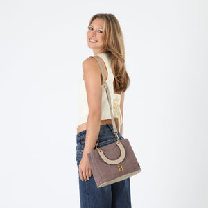 Cartera Bandolera Brita Canva morado Humana