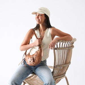 Cartera Hombro Ecocuero Candy Camel Humana