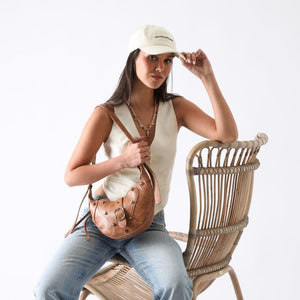 Cartera Hombro Ecocuero Candy Camel Humana