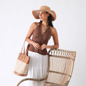 Cartera Tote Ecocuero Boo Camel Humana