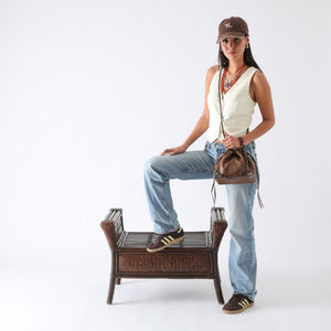 Cartera Bandolera Caty Ecocuero Café Humana