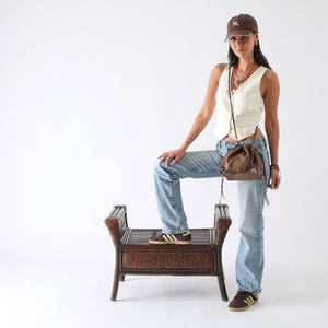 Cartera Bandolera Caty Ecocuero Café Humana