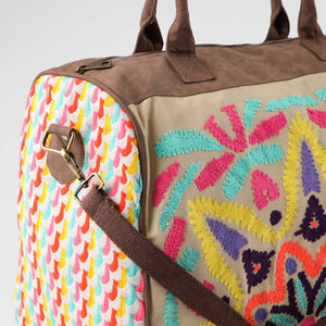 Bolso Afra Bordado multicolor Viaje Humana