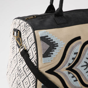 Bolso Agata Bordado beige Viaje Humana