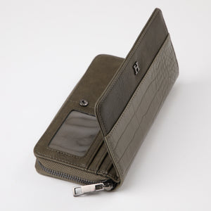 Billetera Grande Moiras Verde Humana