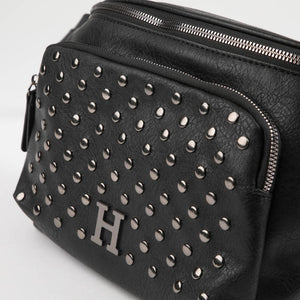 Banano Cleia Ecocuero Tachas Negro Humana