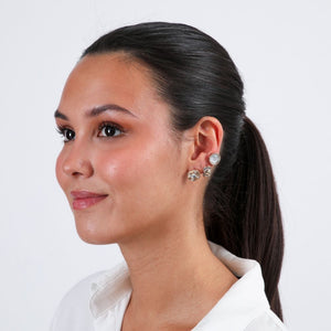 Set De 3 Aros Crystal Dorado Tatienne