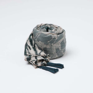 Pañuelo Estampado Urgell Verde Humana