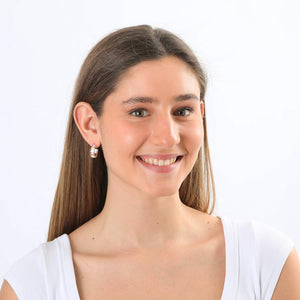 Aros Argollas Thea Plateado I-D