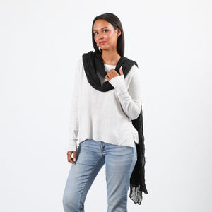 Pañuelo Liso Elwira Negro Humana