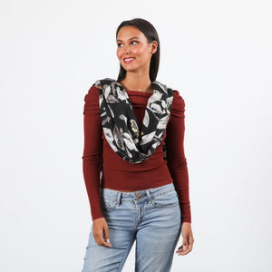 Pañuelo Estampado Elizah Negro Humana