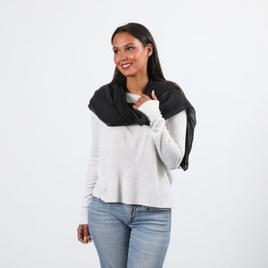 Pañuelo Estampado Elyana Negro Humana