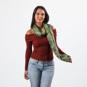 Pañuelo Estampado Dayra Verde Humana