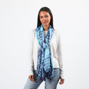 Pañuelo Estampado Gala Azul Humana