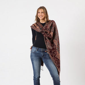 Pañuelo Jacquard Hazel Rojo Humana