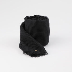 Pañuelo Liso Imán Plisado Negro Humana
