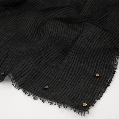 Pañuelo Liso Imán Plisado Negro Humana