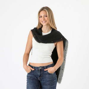 Pañuelo Liso Imán Plisado Negro Humana