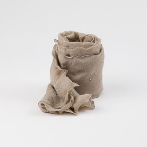 Pañuelo Liso José Brillos Beige Humana