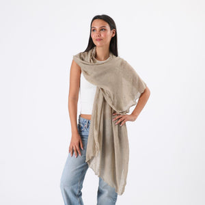 Pañuelo Liso José Brillos Beige Humana