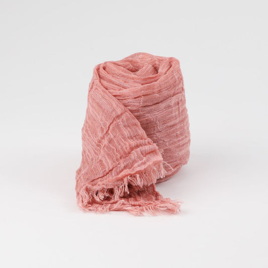 Pañuelo Liso Peach Rosado Plisado Humana