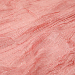 Pañuelo Liso Peach Rosado Plisado Humana