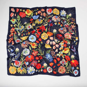 Maxi Bandana Leo Flores Azul Humana