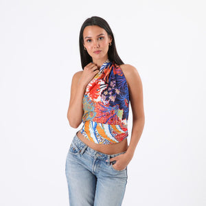 Maxi Bandana Lior Flores Multi Humana