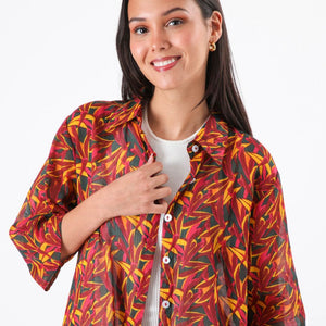 Kimono Cher Hojas Urbano Humana