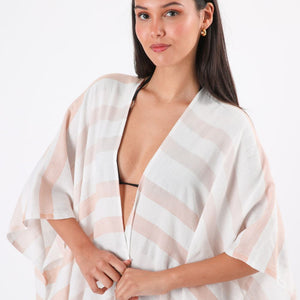 Kimono Dessert Lineas Beige Humana