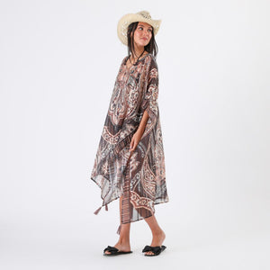 Kimono Kafi Floral Café Humana