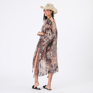 Kimono Kafi Floral Café Humana