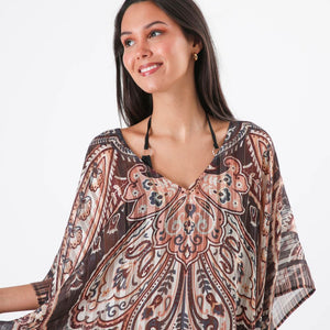 Kimono Kafi Floral Café Humana