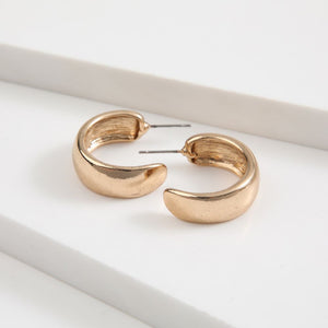 Aros Argolla Moony Dorado Humana