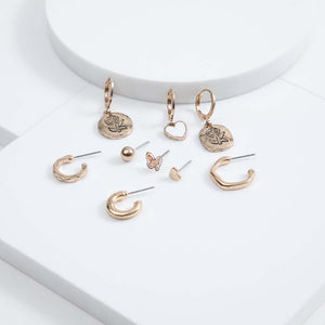 Set Aros Rodiola Dorados Humana