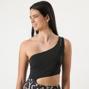 Traje de Baño Leopard Negro Humana