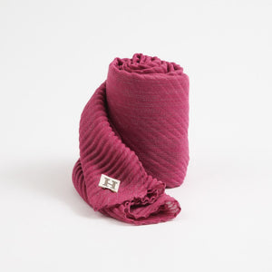 Pañuelo Liso Hill Plisado Fucsia Humana
