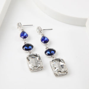 Aros Largo Rose Plateado Humana