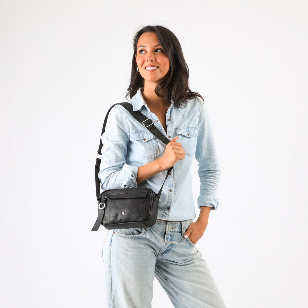 Cartera Bandolera Brenda Negro Humana