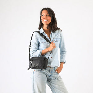 Cartera Bandolera Brenda Negro Humana