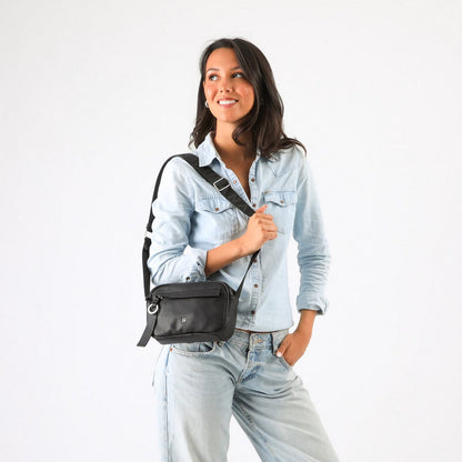 Cartera Bandolera Brenda Negro Humana