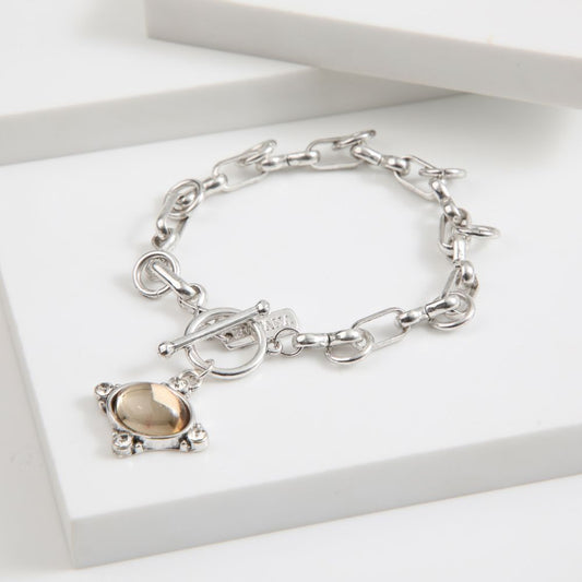 Pulsera Blanda Link Plateado Humana