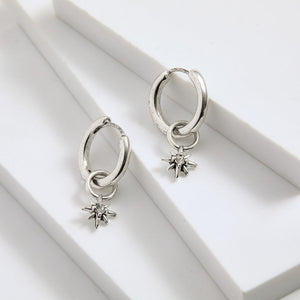 Aros Argollas Olga Plateado I-D