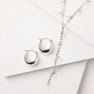 Set De Collar Cira Plateado Humana