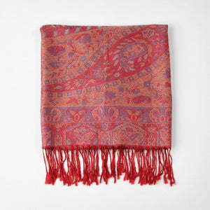 Pañuelo Jacquard Karla Rojo Tatienne