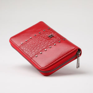 Billetera Chica Zebra Roja Humana